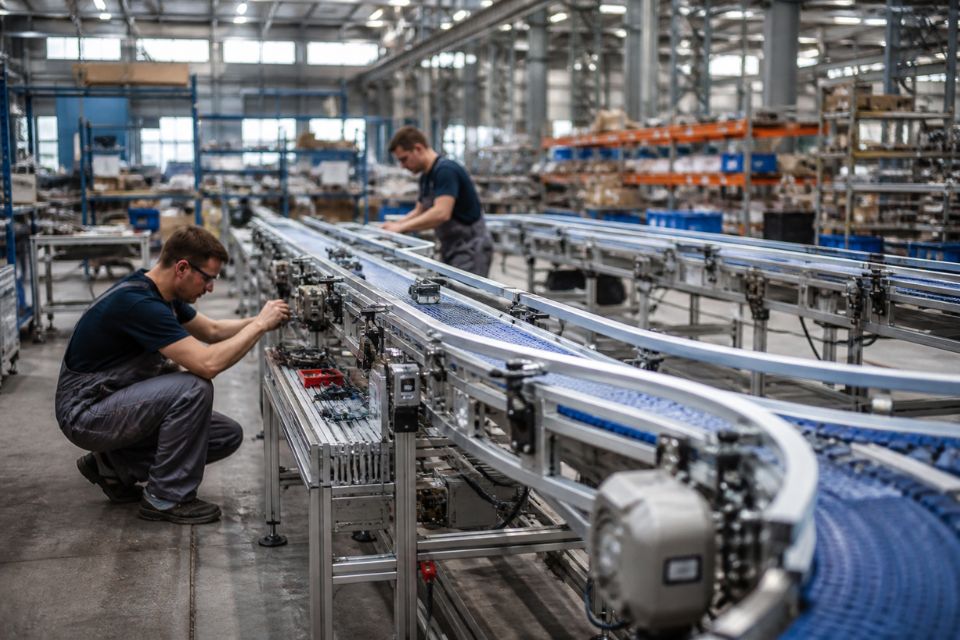 Du plan 3D à la mise en service : les étapes de fabrication d’un convoyeur