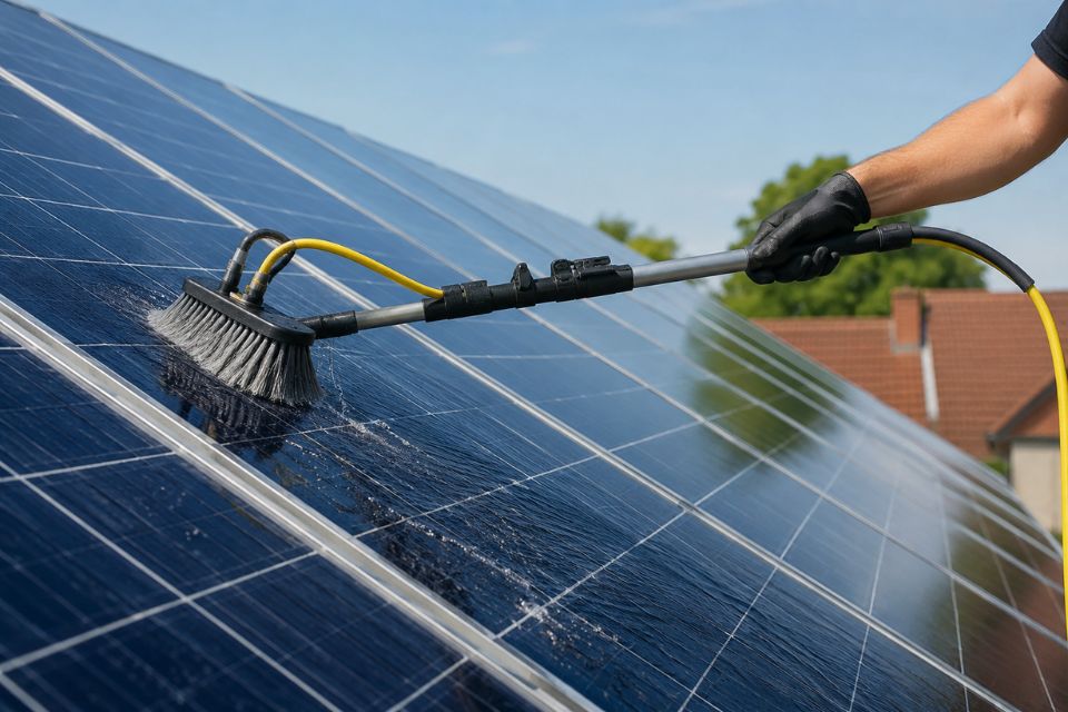 Nettoyage des panneaux solaires : quand et comment faut-il intervenir ?